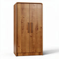 Armoire en bois avec design à lamelles dimensions 80 x 45 x 180cm